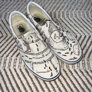 Vans Harry Potter x Classic Slip-On Marauder's Map Mens 7.5 Women’s 9